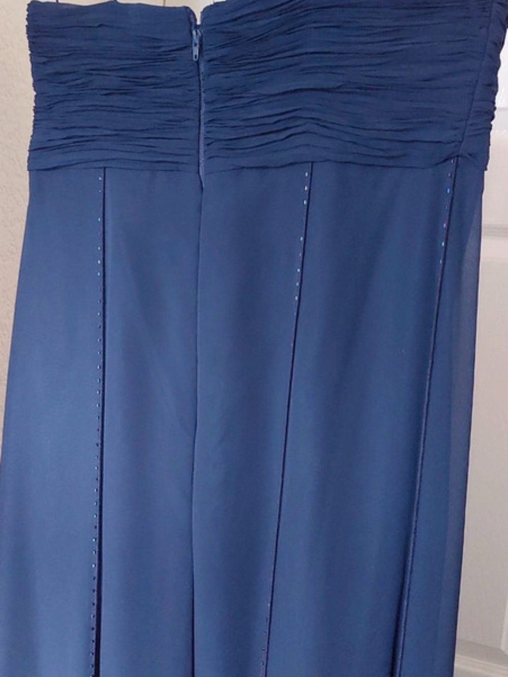 Gina Bacconi Navy Halter Maxi Dress Prom Elegant Evening dress - Picture 5 of 7